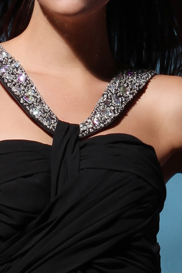 Super Chic Backless A-line Chiffon Evening Dress - Click Image to Close